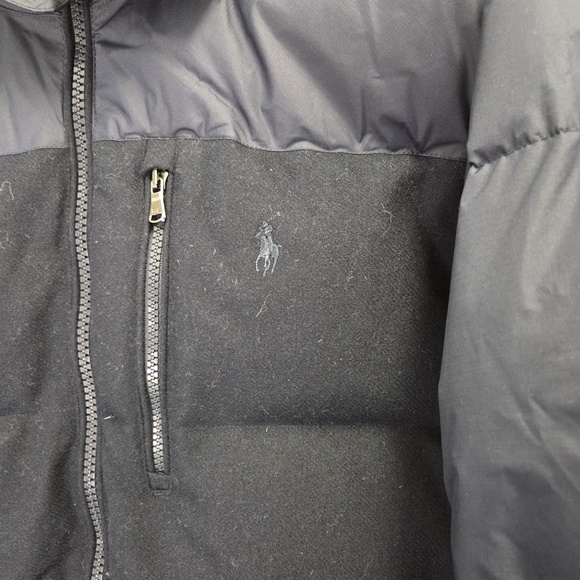 Polo Ralph Lauren Performance Down Fill Hybrid Coat Men's Navy Blue Size Large - Picture 4 of 7